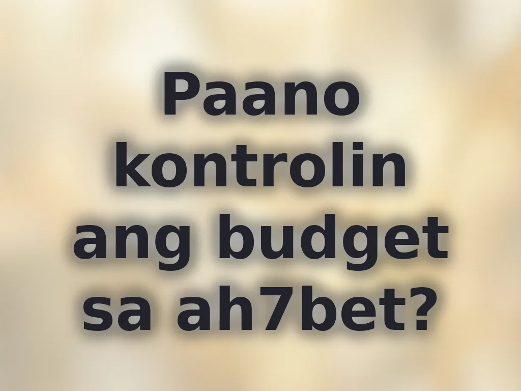 Budget Management Guide